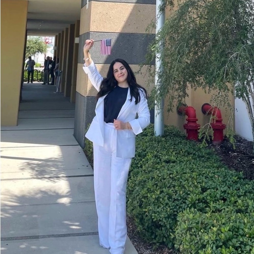 🔥 Closet Sale! Chic Women's White Pantsuit Set 2 Piece